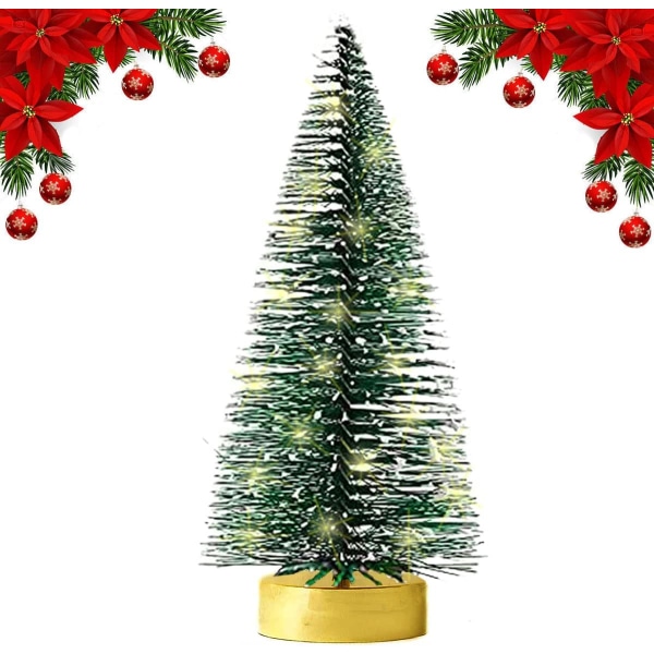 Mini Kunstigt Juletræ 25cm LED Grønt Juletræ Smal