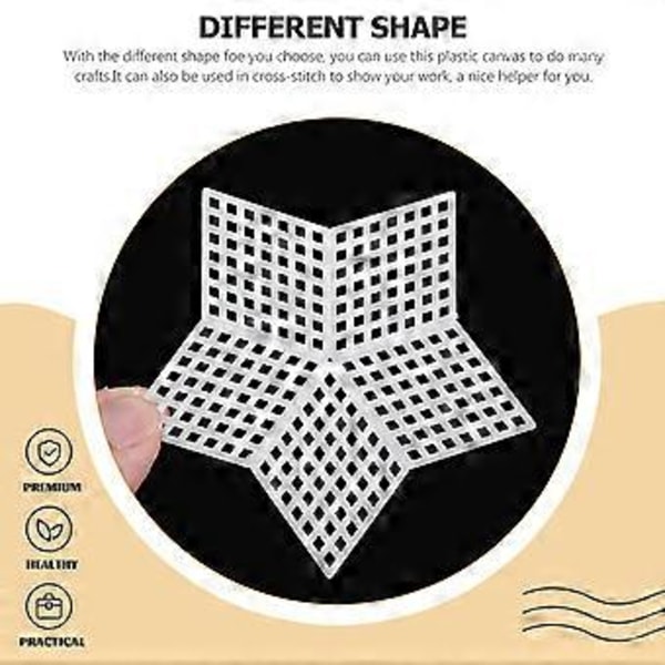 70 st Korsstygn Mesh Broderi Plast Canvas Korsstygn Pad Sömnad Mesh Ark