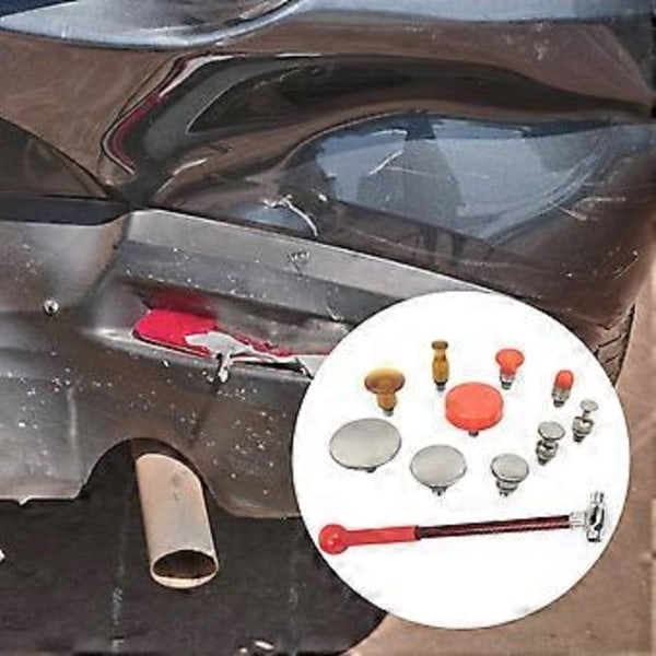 Maaliton vasarasarja auton korityöpajoille, auton lommojen korjaus, muotoilutyökalusarja useilla pääkiinnikkeillä Single hammers