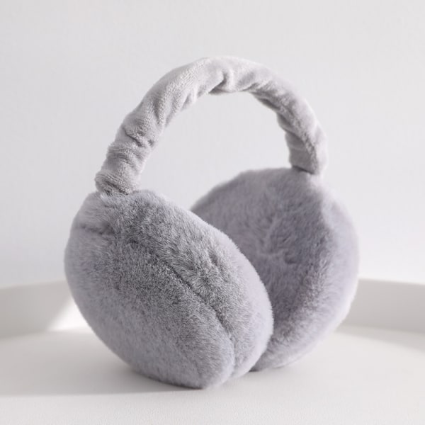 Grå sammenleggbare vinterørevarmere Unisex Anti Cold Earmuffs Plush Win