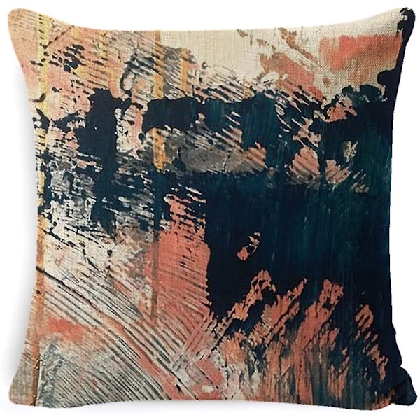 Bomull Linne Kuddfodral Kudde Örngott Patio Dekor 45 X 45cm, Set Om 4 (flerfärgad)