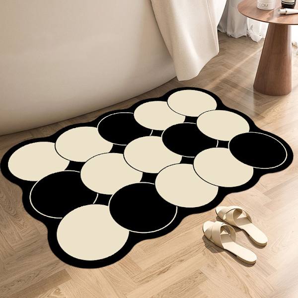 50 * 80cm pyöreä, minimalistinen amerikkalainen tyyli helppo kuivata kylpyhuone