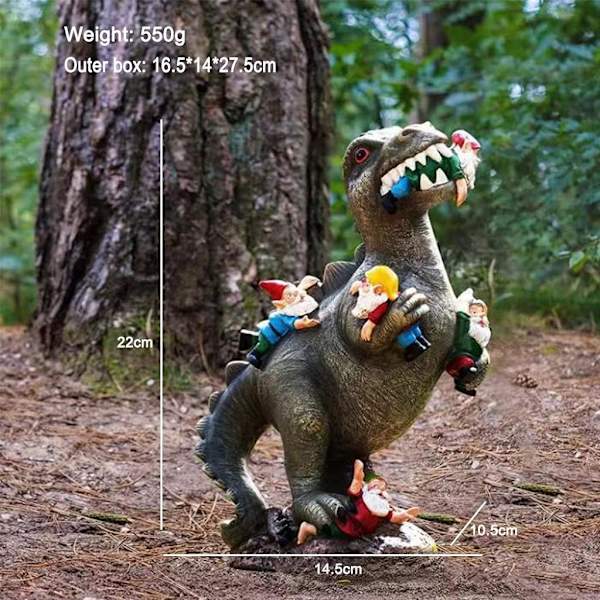 Udendørs have stjerne statue dekoration harpiks ornamenter dinosaur ea