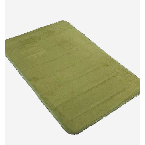 Hushållsdörrmatta Matta Korallfleece Badmatta Matta Minnesskum Badrumsmatta 40*60cm grön