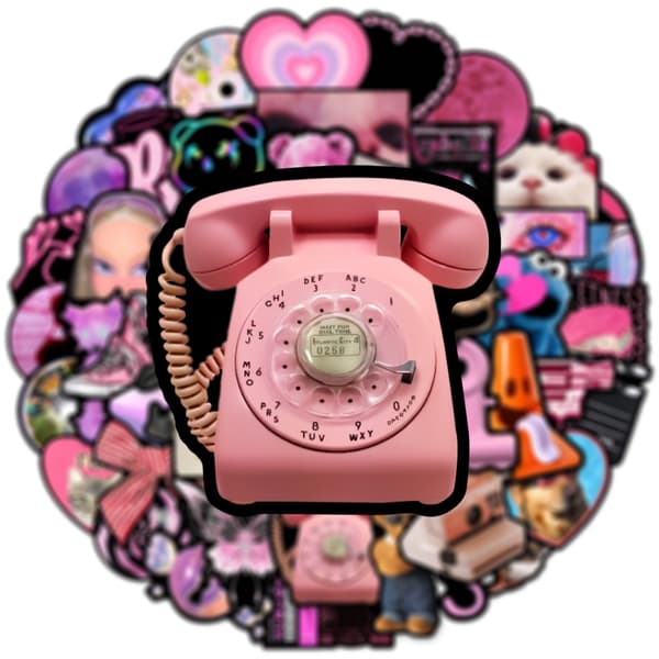 Tarra Graffiti DIY -tarra (1 kpl) Barbie Pink