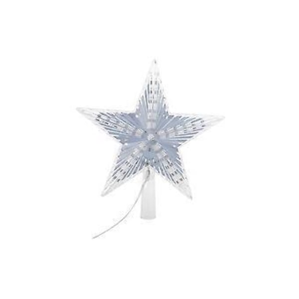Julgransstjärna med Ljus, Partydekoration Ornament för Inomhusscenlayout, Julgransdekor, Julklapp Warm 20cm