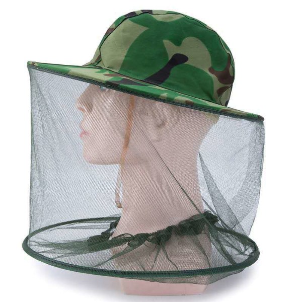 Puutarha Mehiläishoito Hattu Camouflage Verkot Hyttysverkon Hattu Ulkona Hyttys Capmt