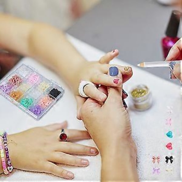 1 Ask 3D Fjärilsnaglar Berlocker Tillbehör Blandade Nageldekor Strass Hantverk Nagelkonst för Nagelentusiaster 12FH08