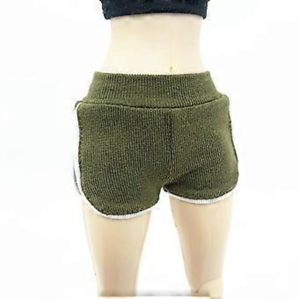 1/6 Yoga Shorts Dukketøj til 12\" Kvindelige Figurer Udklædningsdukke BlåGrøn
