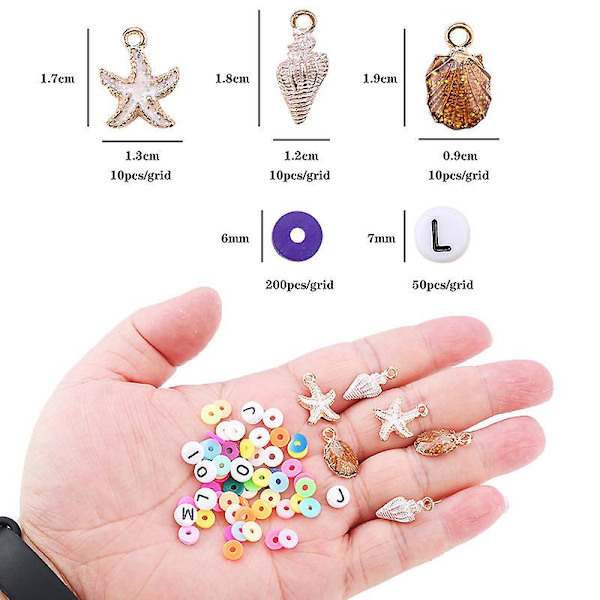 24 mjuka keramikpärlor set mjuk keramikblandning lera pärlor Diy gör armband krage