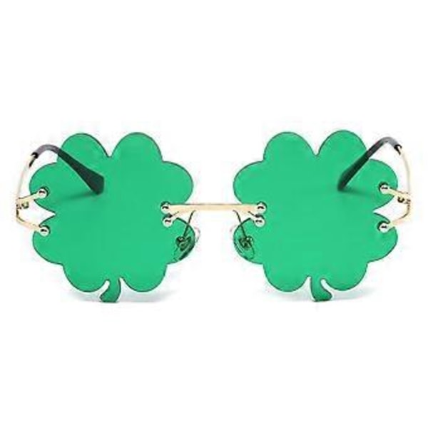 St. Patrick's Day Solglasögon, Klöver Glasögon Kostymtillbehör Festliga Partyartiklar Favörer C 1Pc