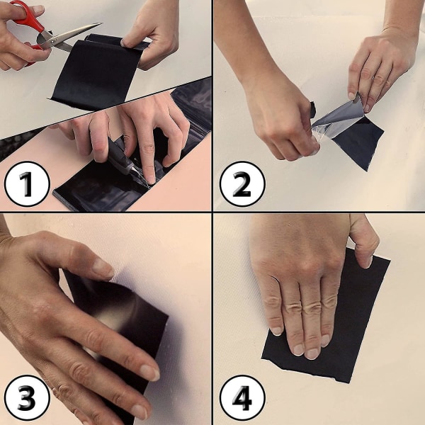 Ultra-resistent vattenavvisande och vattentät tejp transparent Flex Tape（5cm svart）