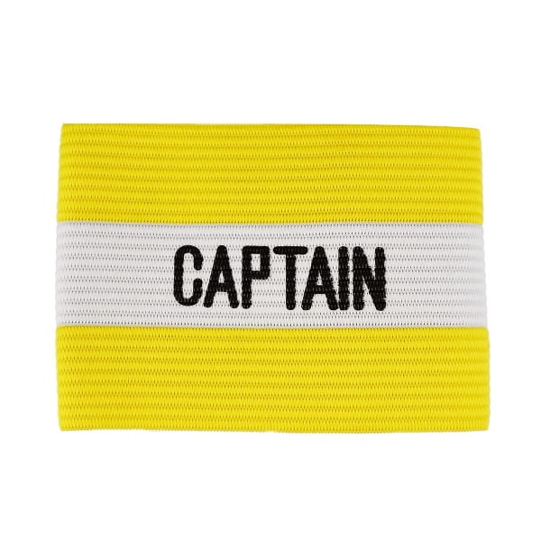 10 st fotbollskaptensarmband, kaptensarmband i klassisk design, en one size gul