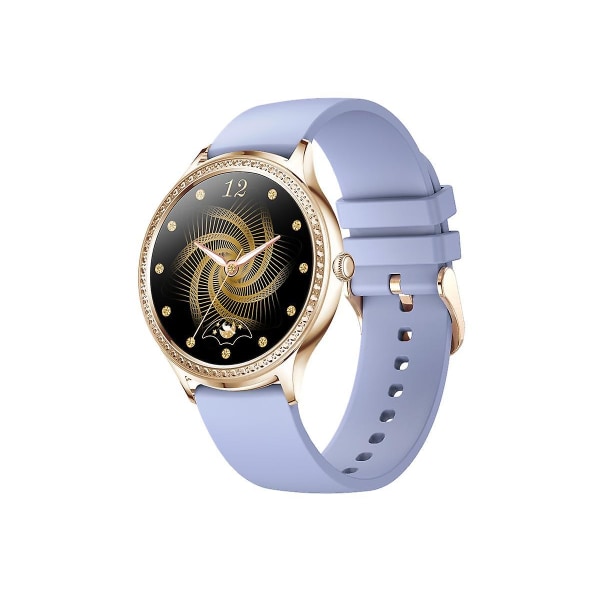 Ak35 Smart Watch 1,32 tommer højopløsningsskærm Fysiologisk periode Kropstemperatur og puls Lilla