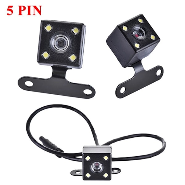 Camecho Bakkamera med Super Night Vision IP68 Vandtæt Bil Bakkamera 170° Vidvinkel LED Nattesyn Bakkameraer