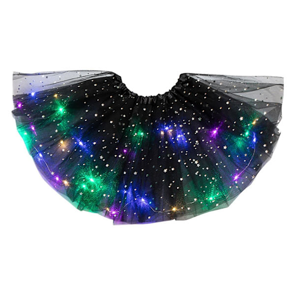 Lasten Tutus Naisille Valo Up Neon Led Sateenkaari Tutu Hame