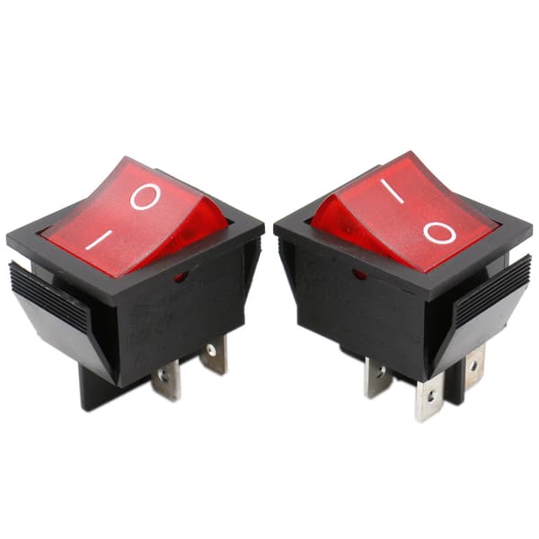 5 stk 4-terminal ON/OFF vippebryter, vippebryter 20A bryter, R