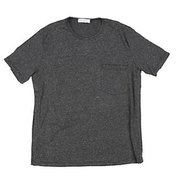 Skjorte til efter skulderoperation, kortærmet genoptræning, universal unisex, åben side med trykknapper, adaptiv skjorte (XL) XL
