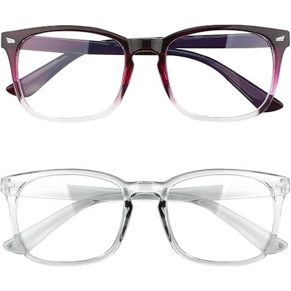 2 paria sinisen valon suodattimia (harmaa + violetti)