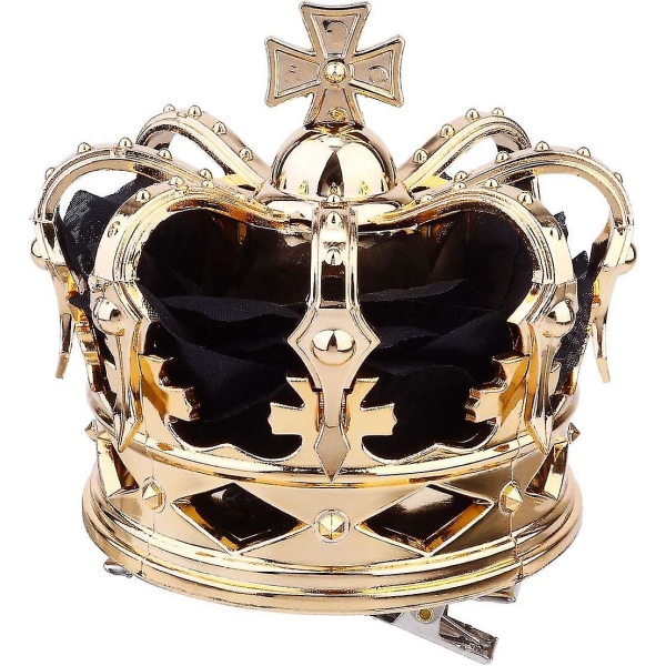 Crown Hårklämma, Mini Queens Crown För barn Tiara Queens Hårklämma Present（Svart）