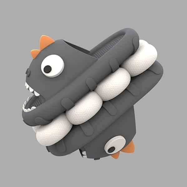 Cartoon Shark Sandaler, Småbarns Slide Sandaler, Barn Sommar Slip On Sandaler, Strand Pool Halkskydd Vattenskor, Inomhus Utomhus Lätta Toffelsandaler (13, 5-14 år gamla)