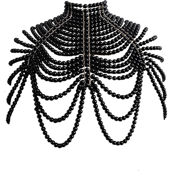 Perle Body Chain Bra - Fashion Skulder Halskjeder Bra C