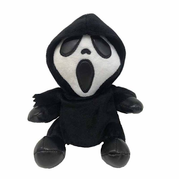 1 st Grim Reaper Plyschleksak Spökansikte Skrikande Docka Halloween Gi