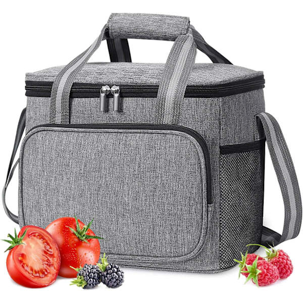 15L kylväska, isolerad mjuk kylbox, hopfällbar picknickväska, L