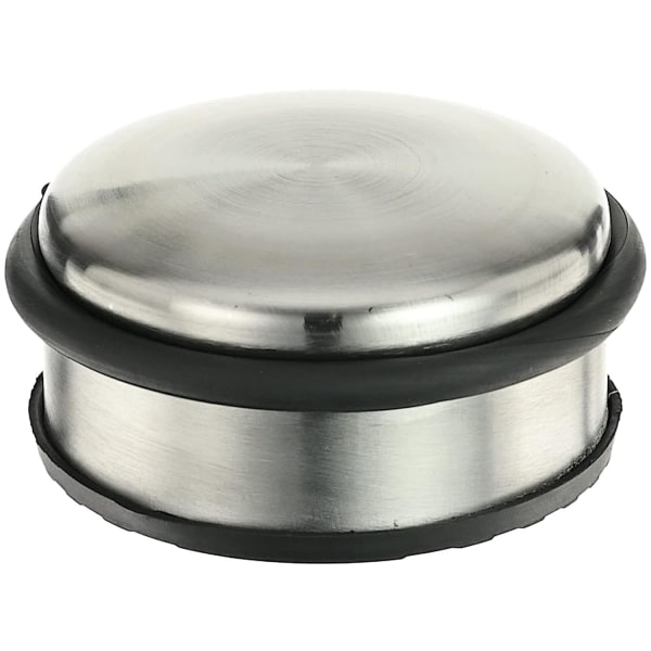 TL74052 Dørstopp i rustfritt stål, 10 cm diameter x 4 cm høyde, 1 stk