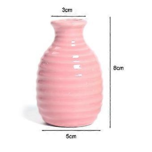 Plante Hydroponisk Keramisk Vase Kreativ Fremme Sund Vækst Plantekasse til Stue Soveværelse Studie Pink