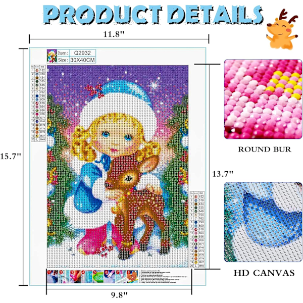 Julklapp Diamantmålning Kits för Vuxna - Gnomes Full Drill Di