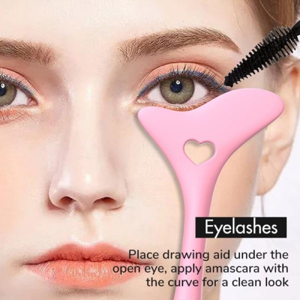 Eyelinerpositioneringssilikon, eyelinerhjälpmedel, skönhetsverktyg, lila