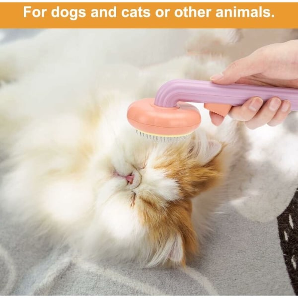 Pumpkin Pet Hair Brush - Grooming Brush för hundar, katter, valpar,