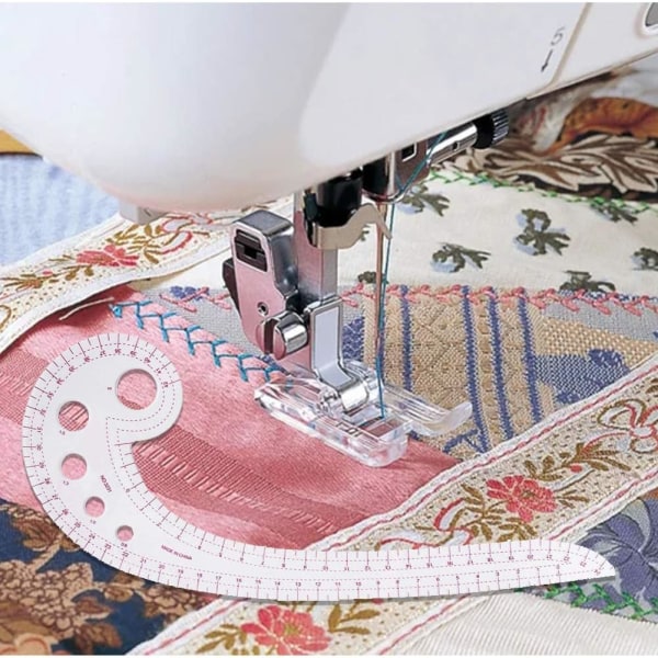 Sylinjal 4 stycken Klädsömnadslinjal Metrisk linjal Kurvlinjal för sömnad Symaskiner Verktyg Ritmall Ritmall Skräddarverktyg för DIY-kläder