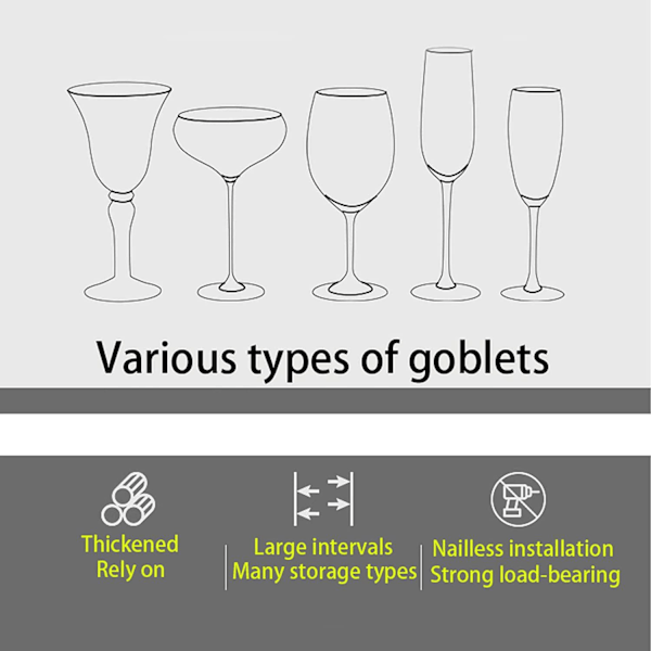 Glas hållare vinglas hållare för 6 glas