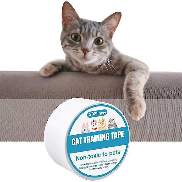 Pet Scratch Furniture Protector Cat Scratch Avskräckande Tejp Möbelskydd Träningstejp（6,35 cm x 500 cm）
