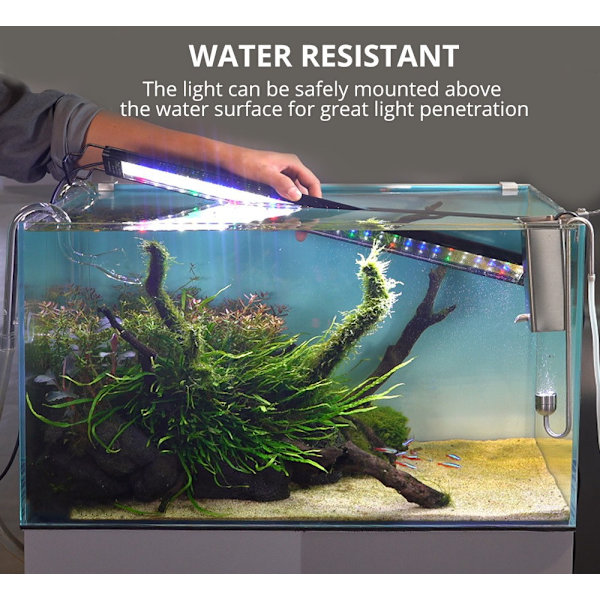 1 stk. akvarieplantebelysning LED-akvarielys akvariestativ lys
