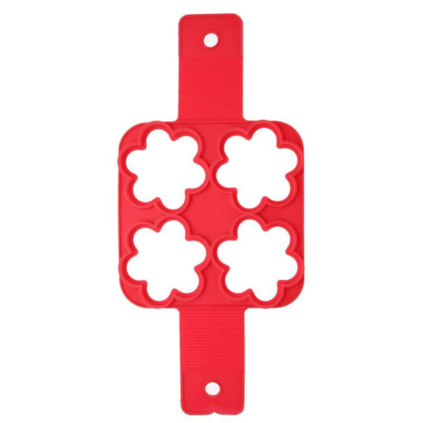 Silikoninen 4-reikäinen DIY-lettupannukakkuvuoka, leivontamuotti, lasten minikokkeiluun, munakokkeiluun, leivontatarvikkeet, keittiötarvikkeet, silikonimuotti A