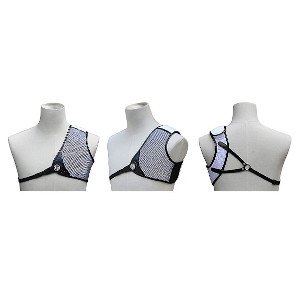 Bueskydning Brystbeskytter - Rh 3d Mesh Designet（L Hvid）