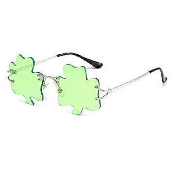 St. Patrick's Day Solglasögon, Klöver Glasögon Kostymtillbehör Festliga Partyartiklar Favörer B 1Pc