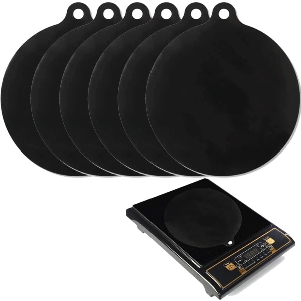 6 Pcs Electric Induction Hob Protector Mat Non-Slip Silicone Hob