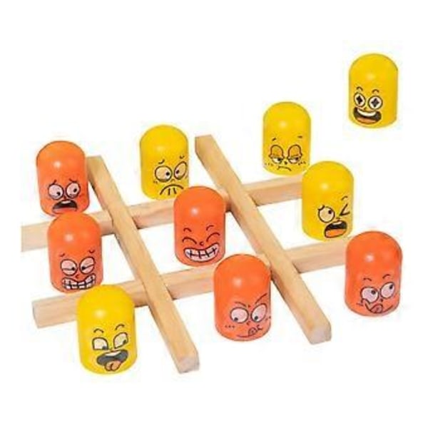 Tic TAC Toe Spel Pusselspel Heminredning Klassiskt Spel för Barn Barnpresenter()