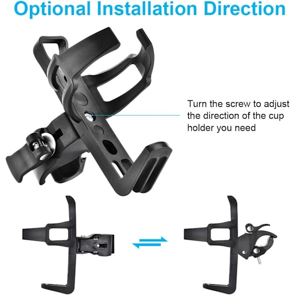 2 stk. cykel flaskeholder, let og stærk flaskeholder, ea