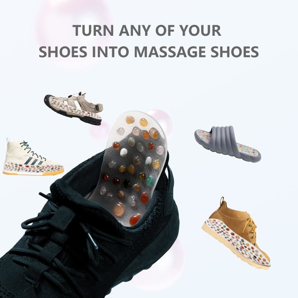 1PC Plantar Fasciitis Massager Device Akupressursula Inläggssula Fot Mas