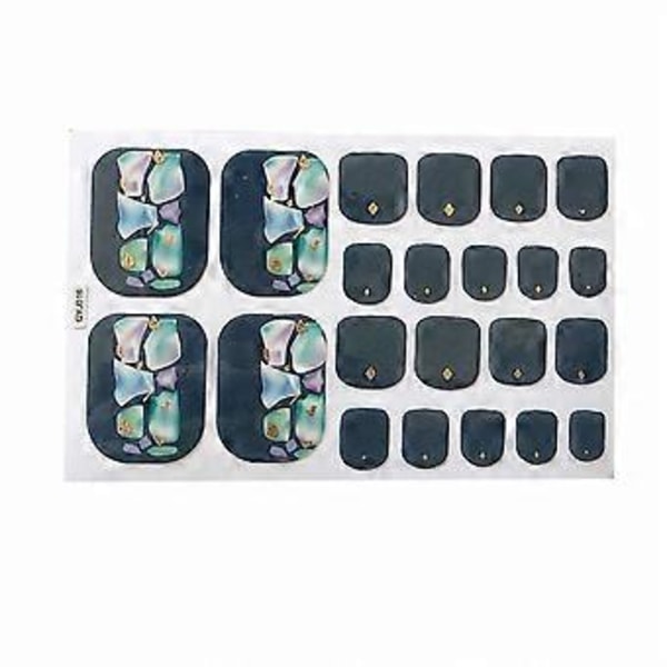 2 st Tånageldekor Tånageldekor Bronserad Imitationsdiamant Nageldekor