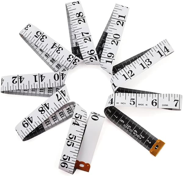 Dobbeltsidig sømmeter, 1,5 m 60 tommer skreddersøm