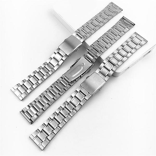 Rostfria klockarmband Premium solida ersättningsarmband för män och kvinnor 18 mm