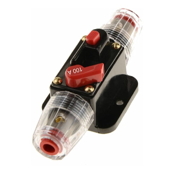 100A sulake, 12V - 24V DC sulakepidike, manuaalinen kytkin ajoneuvon audiosulake, DC sulakeboksi audiojärjestelmän suojaus (100A)