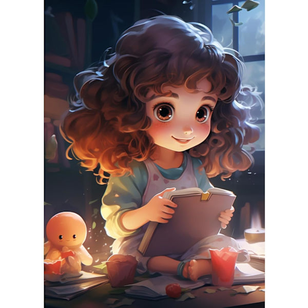 5D timanttimaalaussetti (tyttö)
