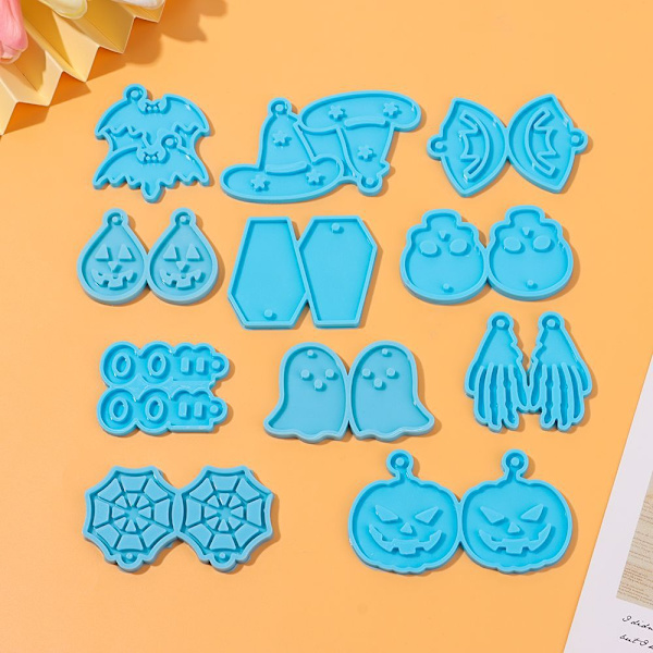 10 stk Halloween Gresskar Ørepynt Silikonform DIY Finger Flaggermus